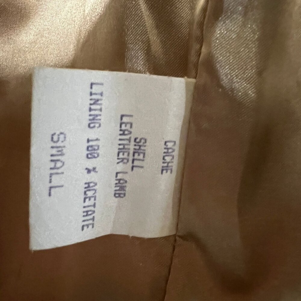 Vintage Cache Leather Jacket, Small - image 6